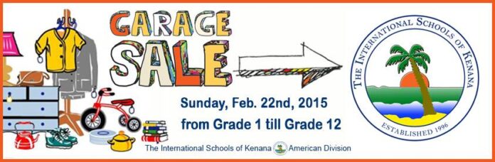 Garage Sale on Sunday, Feb.22nd, 2015(from Grade 1 till Grade 12)