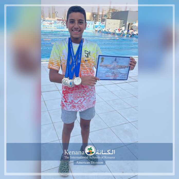 The International Schools of Kenana would like to congratulate Youssef Ramez for achieving the 2nd place in medley and free swimming - 400 meter race.