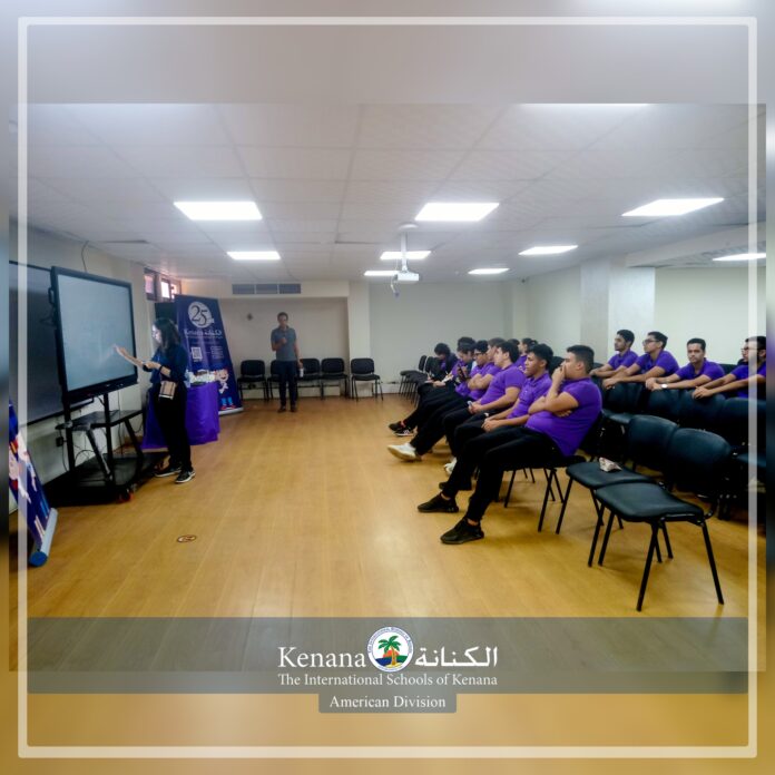 Students explore their options in International universities display at the International schools of Kenana | American Division | 2022-2023