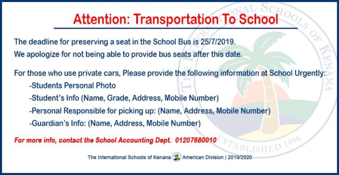 Attention (Transportation To School)