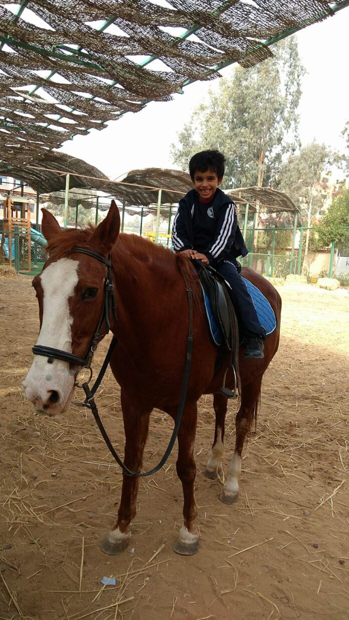 The International Schools of Kenana- American Division Horse Riding Session (P.E) Kg2