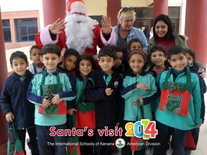 Santa's visit 2014 © International Schools of Kenana - American Division