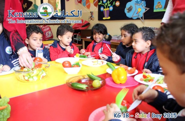 International Schools of Kenana | American Division KG1 B Class - Salad Day 2014/2015