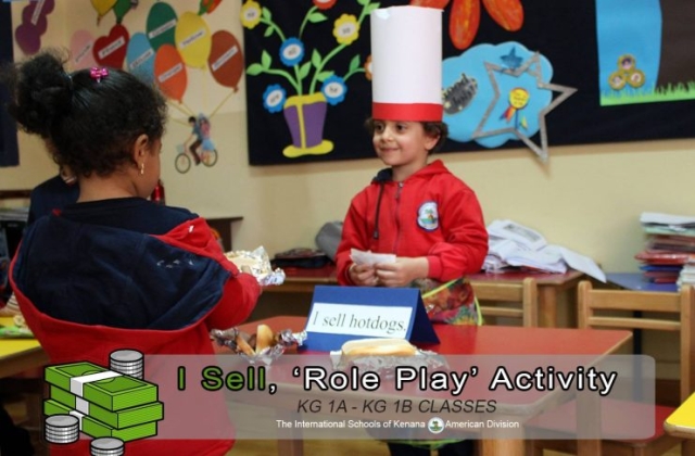 KG 1 A&B - I Sell, "Role Play" Activity