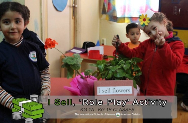 KG 1 A&B - I Sell, "Role Play" Activity