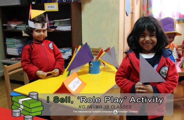 KG 1 A&B - I Sell, "Role Play" Activity