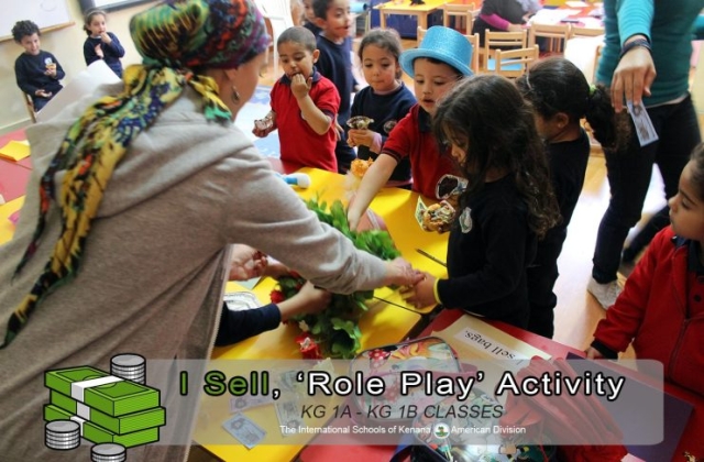 KG 1 A&B - I Sell, "Role Play" Activity