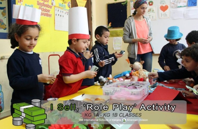 KG 1 A&B - I Sell, "Role Play" Activity