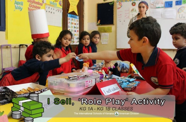 KG 1 A&B - I Sell, "Role Play" Activity