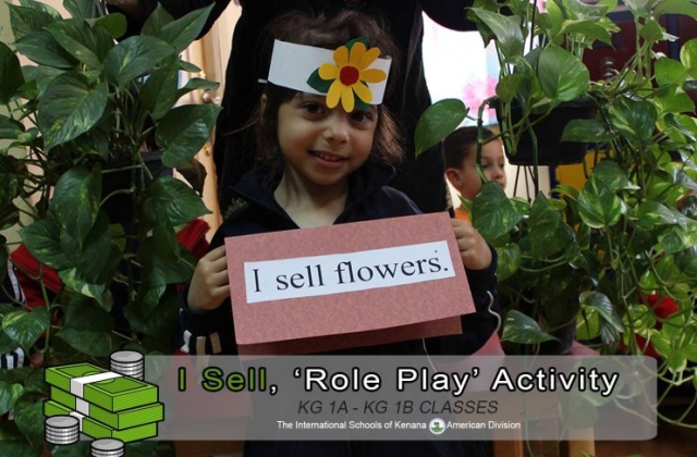 KG 1 A&B - I Sell, "Role Play" Activity