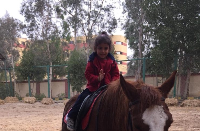 The International Schools of Kenana- American Division Horse Riding Session (P.E) Pre