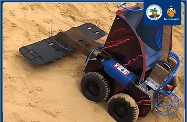 BIG Congratulations to Team Enigma of the International schools of Kenana, American Division, Grade 11 students, for winning Best Presentation in Alamein Robotics Championship , International Minesweepers: Towards a Landmine-Free World