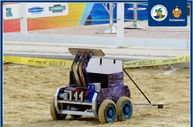 BIG Congratulations to Team Enigma of the International schools of Kenana, American Division, Grade 11 students, for winning Best Presentation in Alamein Robotics Championship , International Minesweepers: Towards a Landmine-Free World