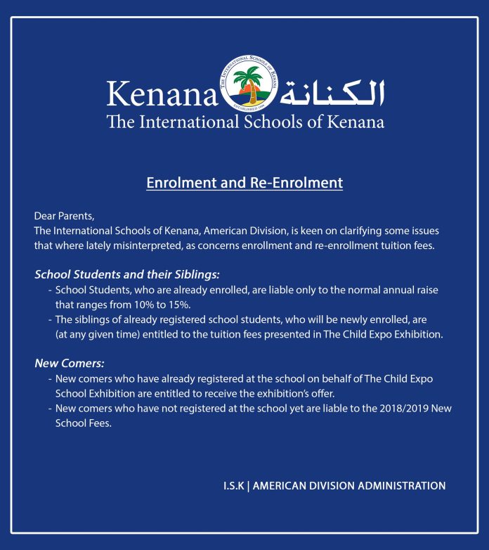 I.S.K American Division | Enrolment and Re-Enrolment