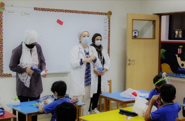 I.S.K - American Division | The School Doctor Guided The Students to Keep Them Safe 2020-2021