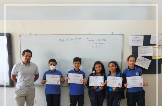 I.S.K American Division Top Students of Grade 6 For Achieving The Highest Score in S.S.E in Trimester 2