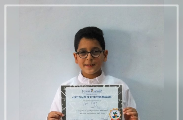 I.S.K American Division Achieving The Highest Score in Math in Trimester 2 G 3 & 4