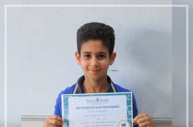 I.S.K American Division Achieving The Highest Score in Math in Trimester 2 G 3 & 4