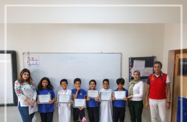 I.S.K American Division Achieving The Highest Score in Math in Trimester 2 G 3 & 4