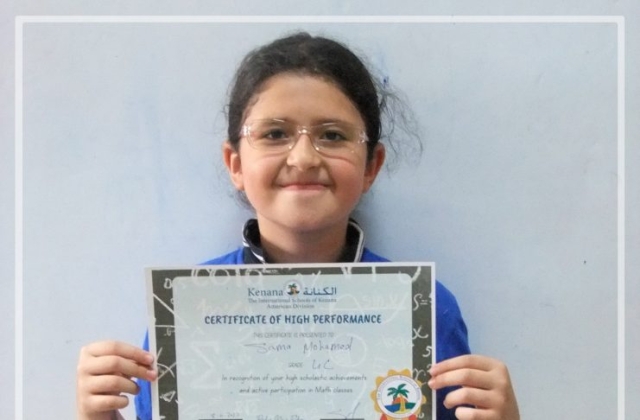 I.S.K American Division Achieving The Highest Score in Math in Trimester 2 G 3 & 4