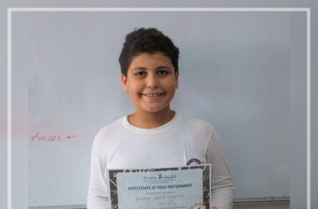 I.S.K American Division Achieving The Highest Score in Math in Trimester 2 G 3 & 4