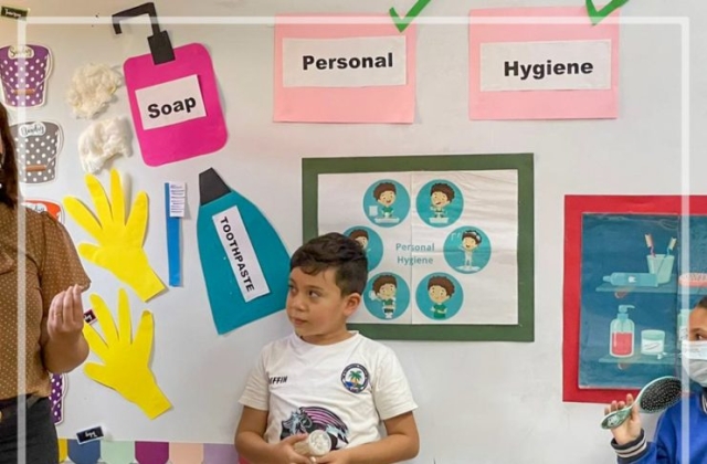 I.S.K American Division “A clean-me” hygiene campaign week Grade 1A 2022-2023