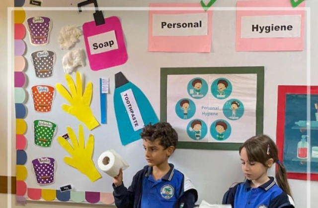 I.S.K American Division “A clean-me” hygiene campaign week Grade 1A 2022-2023