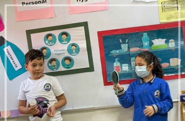 I.S.K American Division “A clean-me” hygiene campaign week Grade 1A 2022-2023