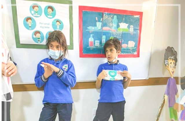 I.S.K American Division “A clean-me” hygiene campaign week Grade 2A 2022-2023