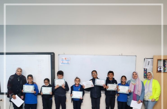 I.S.K American Division Rewarding elementary students for mastering their multiplication challenges Grade 5 2022-2023