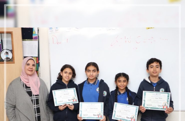 I.S.K American Division Rewarding elementary students for mastering their multiplication challenges Grade 6 2022-2023