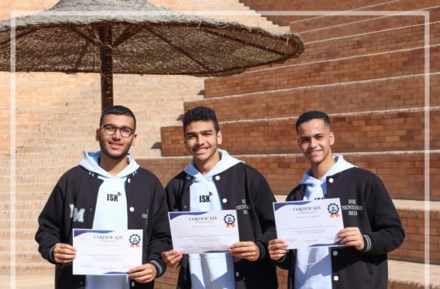 I.S.K American Division There is no elevator to success, you have to take the stairs Congratulations ISK seniors for achieving high scores in English.