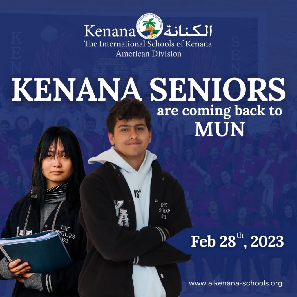 I.S.K | American Division | Be ready to get off your seats in a table turning eventful simulation of the students' United Nations. This year's MUN will be eventful and full of social, economic, and leadership skills .. STAY TUNED