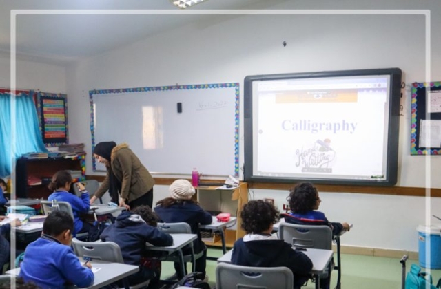 I.S.K | American Division | Pencils up! ISK students have put pencils to paper to participate in "Calligraphy Contest" to promote good penmanship and celebrate handwriting.