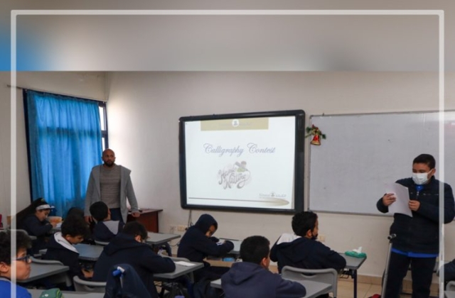 I.S.K | American Division | Pencils up! ISK students have put pencils to paper to participate in "Calligraphy Contest" to promote good penmanship and celebrate handwriting.