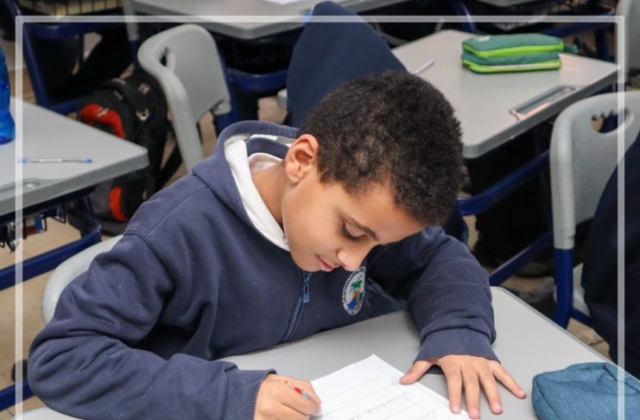 I.S.K | American Division | Pencils up! ISK students have put pencils to paper to participate in "Calligraphy Contest" to promote good penmanship and celebrate handwriting.