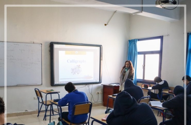 I.S.K | American Division | Pencils up! ISK students have put pencils to paper to participate in "Calligraphy Contest" to promote good penmanship and celebrate handwriting.