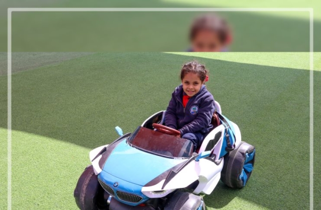 I.S.K | American Division | Students having fun riding the cars KG 2 | 2022-2023