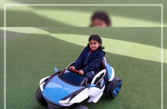 I.S.K | American Division | Students having fun riding the cars KG 2 | 2022-2023