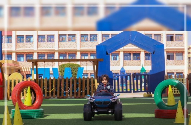 I.S.K | American Division | Students having fun riding the cars KG 2 | 2022-2023