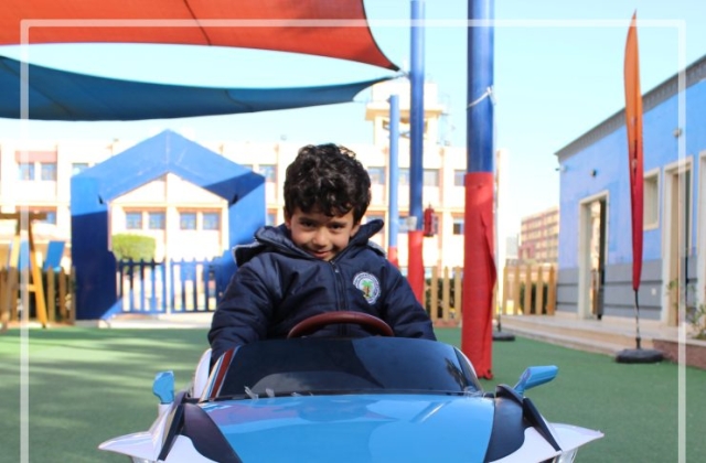 I.S.K | American Division | "Students having fun riding the cars" - KG 1A | 2022-2023