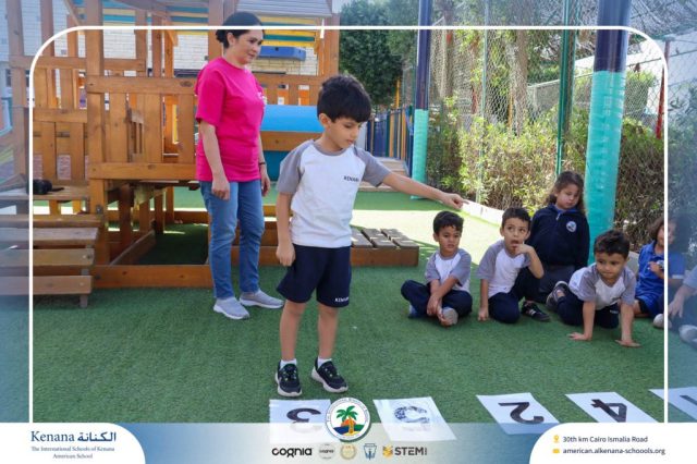 I.S.K. American School | Math Activity ( Count , Think , Match) – KG 1A | 2025-2026