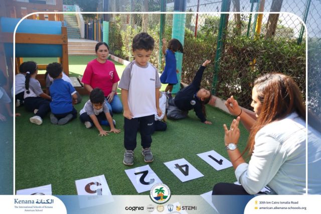 I.S.K. American School | Math Activity ( Count , Think , Match) – KG 1A | 2025-2026