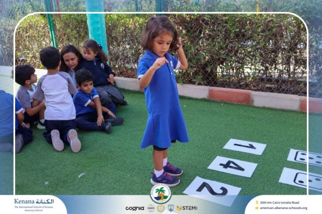 I.S.K. American School | Math Activity ( Count , Think , Match) – KG 1A | 2025-2026