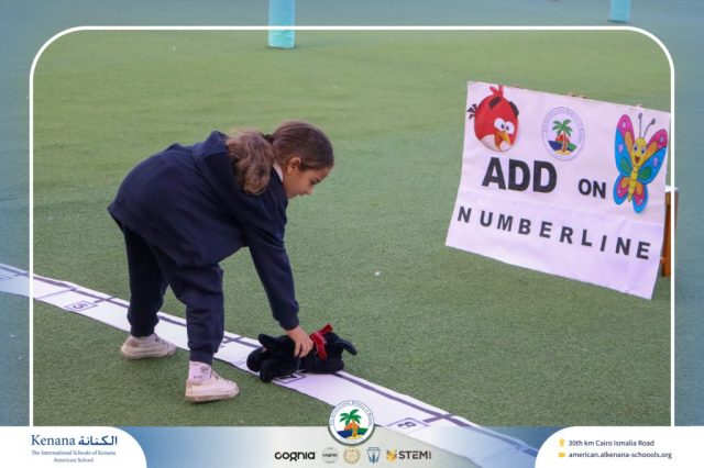 I.S.K. American School | Math Activity –Addition using Number Line - Grade 1 A, B | 2025-2026