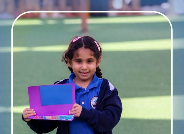 I.S.K American School | ICT Activity - Laptop Craft – KG 2B | 2025-2026