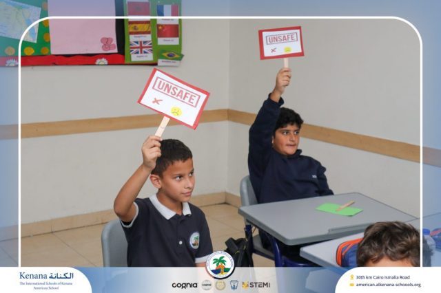 I.S.K American School | Character Building – Self Safety Campaign – Gr. 5B | 2025-2026