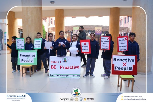 I.S.K American School | "Students in action! Habit 1: Be Proactive | 2025-2026