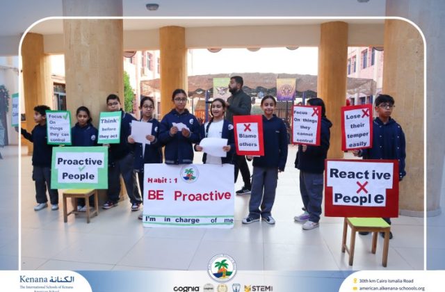 I.S.K American School | "Students in action! Habit 1: Be Proactive | 2025-2026